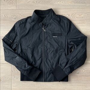 Members Only Midnight Black Windbreaker
